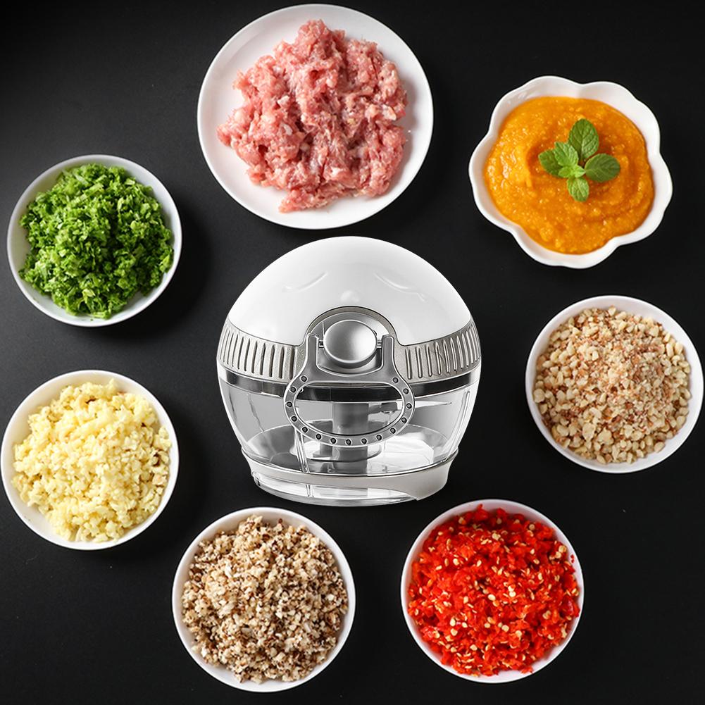 Manual Food Chopper Powerful Hand Held Mixer Processor To Chop Vegetables Fruits Nuts Onions Garlic Salad For Kitchen