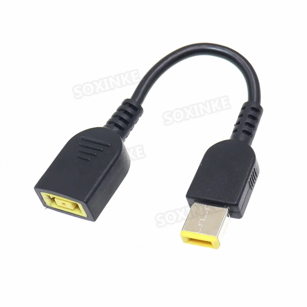 Cable adaptador para ordenador portátil, enchufe cuadrado a 4,5x3,0mm, 5,5x2,1mm, 7,4x5,0, 7,9x5,5mm, Cable convertidor de cargador de energía CC hembra para Lenovo hp: Verde