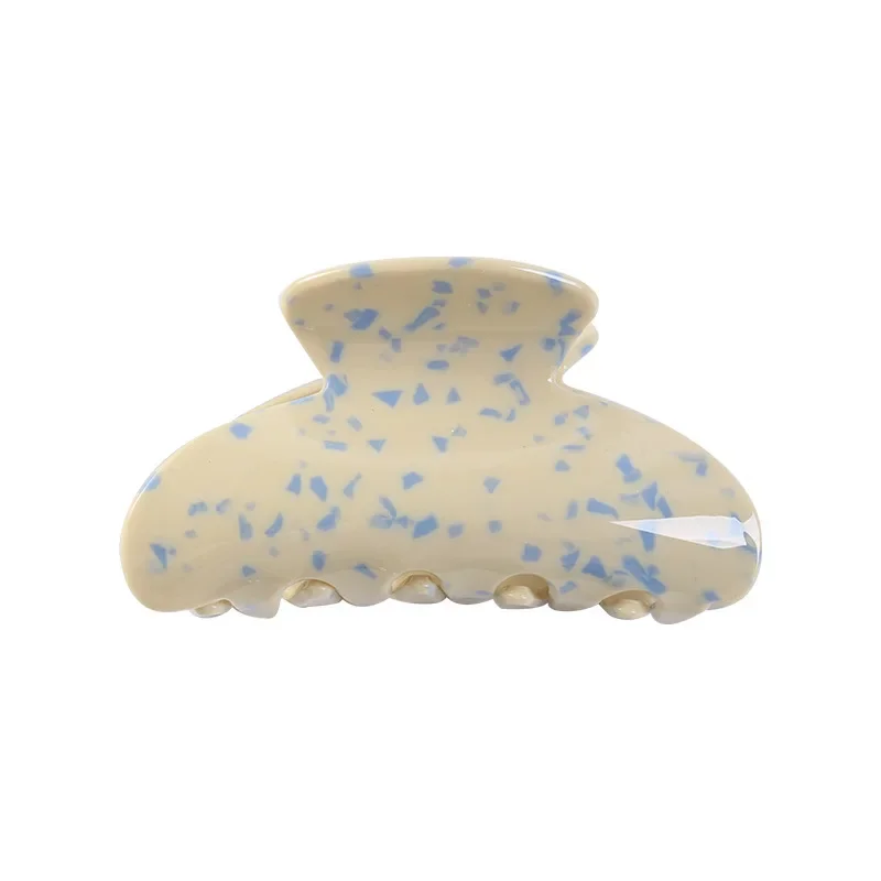 3.35 Inch Korean Style Acrylic Sheet Printing Hair Claw for Women ladies Crab Shaped Hair Clip Clamps Hair Jewelry