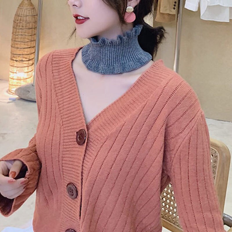 Dames gebreide sjaal lus effen kleur warme sjaals hoofdband decoratie haaraccessoires herfst winter elastische brede hoofddeksels