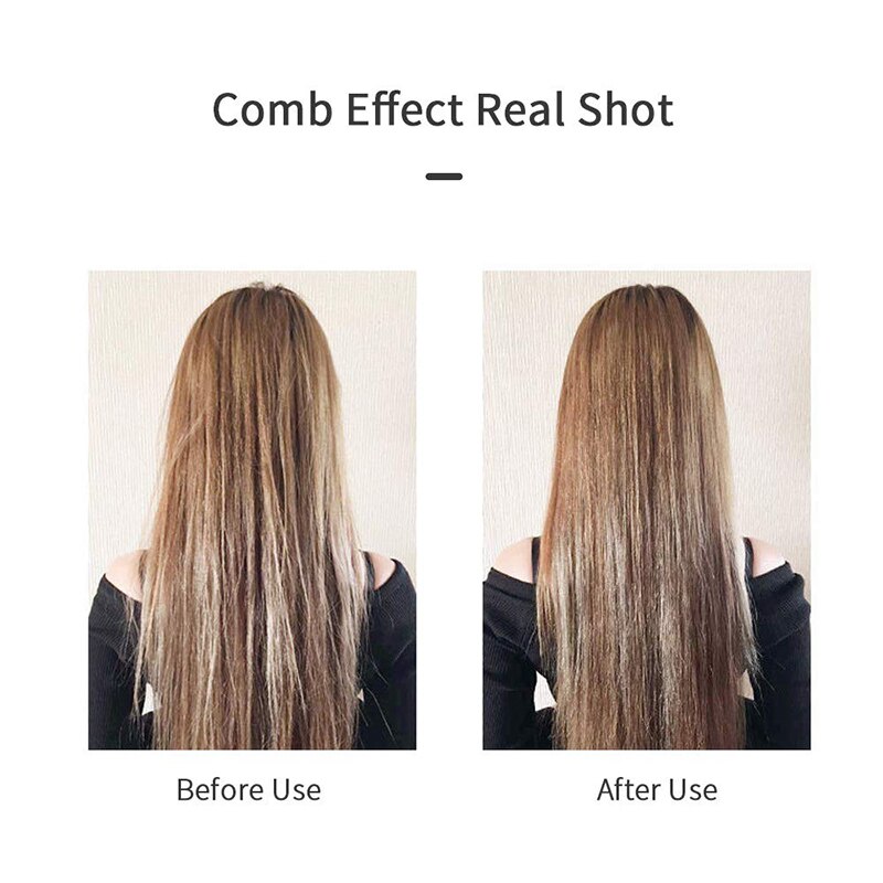 Cepillo de bucle de una pieza para extensiones de cabello, masaje de cabeza, peine de peluca antiestático para pelucas, pelo rizado, pelo liso, pelo largo y corto