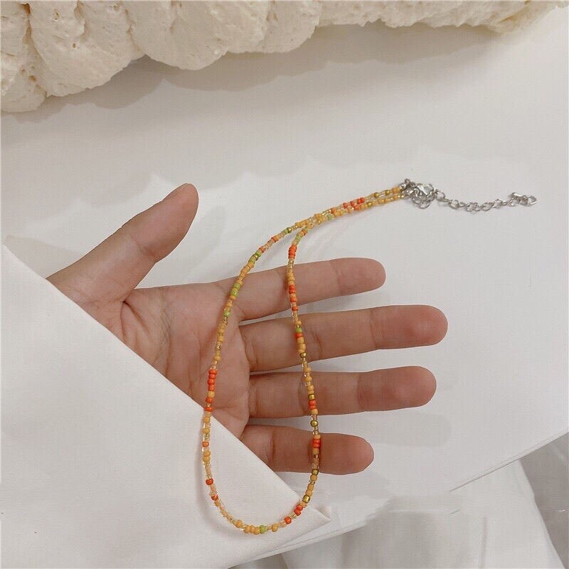 Donarsei zdobione paciorkami w stylu Boho Red Cherry naszyjnik dla kobiet śliczne Handmade owoce małe koraliki Chokers naszyjniki biżuteria Boho: style 3-4