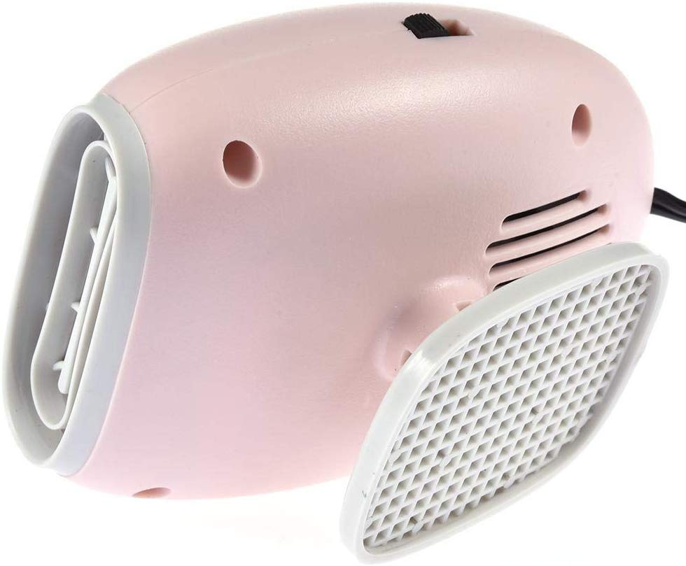 Universial Car Heater 12V 150W 2in1 Truck RV Camper Van Cigarette Lighter Heater Cooling Fan Windshield Defroster Demister Pink