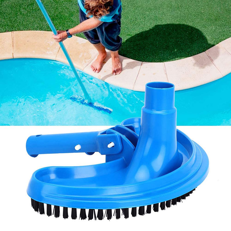 Vacuum Head Brush Cleaner Pool Suction Head Brush Cleaner Half Moon Flexible Swimming Pool cleaning tool Curved Vacuum Head
