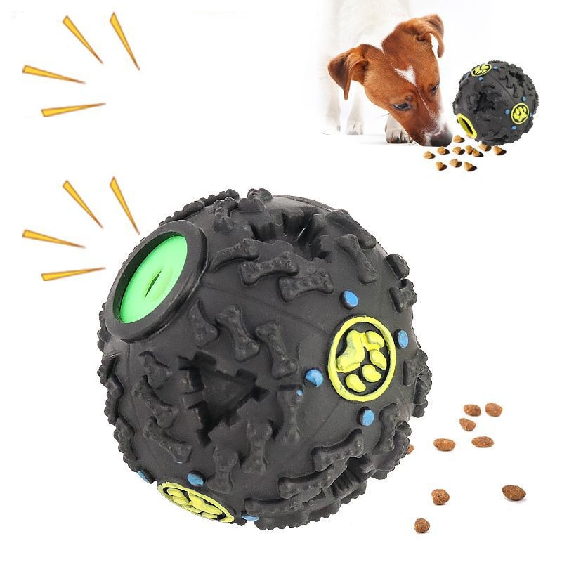 Sød kæledyr hund bold tænder rent legetøj interaktiv knirke hund tygge legetøj langsom foder hund bolde til hvalp lille hund tilbehør kæledyr legetøj