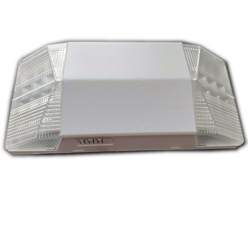 LED Exit Automatic Self-Contained Emergency Light Two Square Heads 6W 85-265VAC Battery Backup Blackout Output
