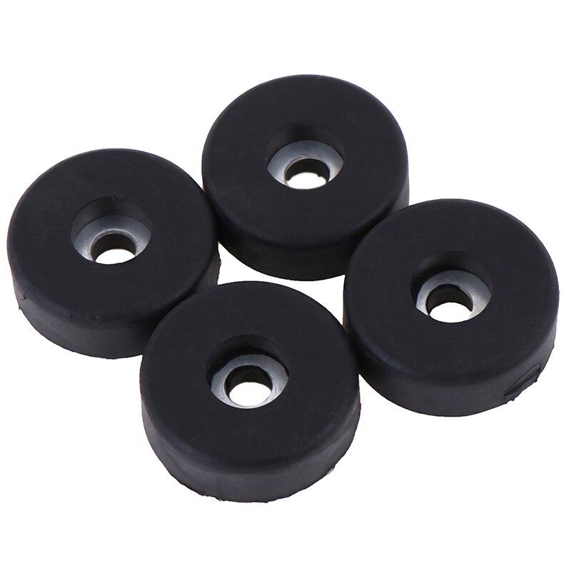 4Pcs Rubber Bumpers Embedded Washer Feet Pad Instrument Holder 30x10mm