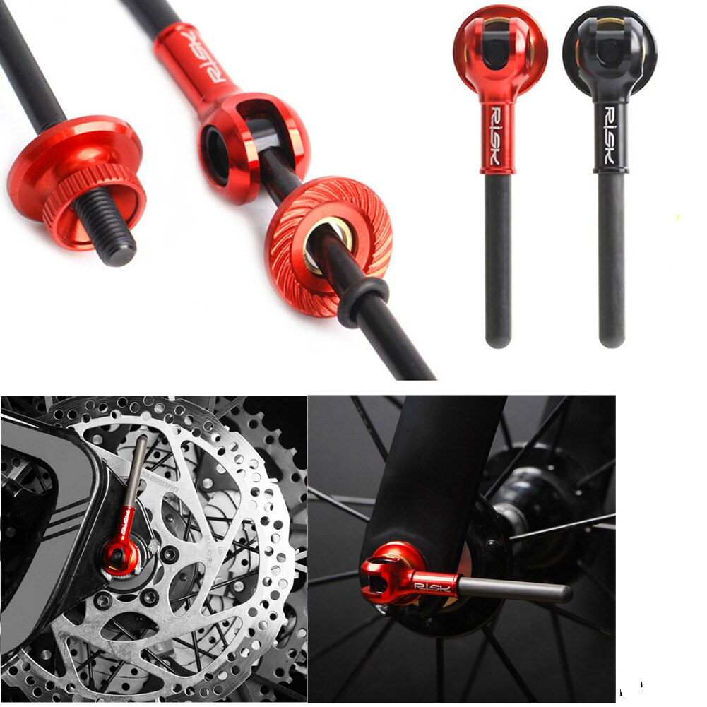2Pcs Ti Alloy Skewer Mountain Bike Quick Release Skewer Lever MTB Bicycle Cycling Hub Road Bike Quick Release MTB Parts