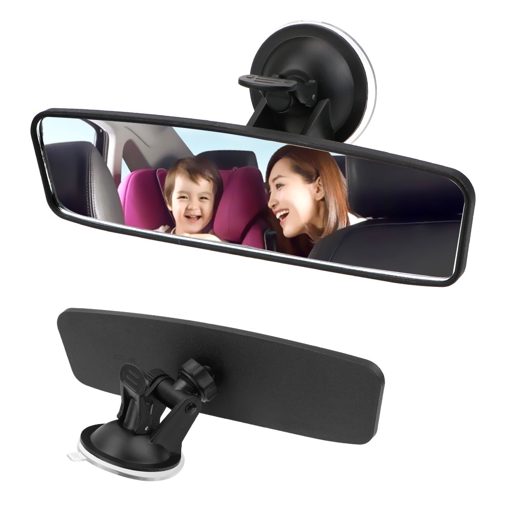 Leepee 360 ° drejer bilens bagspejl indvendigt bakspejl justerbar sugekop universal vidvinkel bakspejl