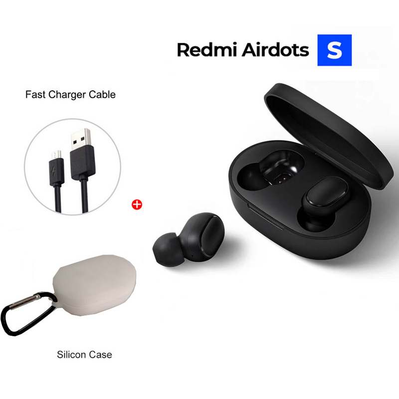 Xiaomi-auriculares inalámbricos Redmi Airdots S, audífonos TWS con Bluetooth 5,0, reducción de ruido, micrófono, Control IA, triangulación de envíos: Airdots S white USB