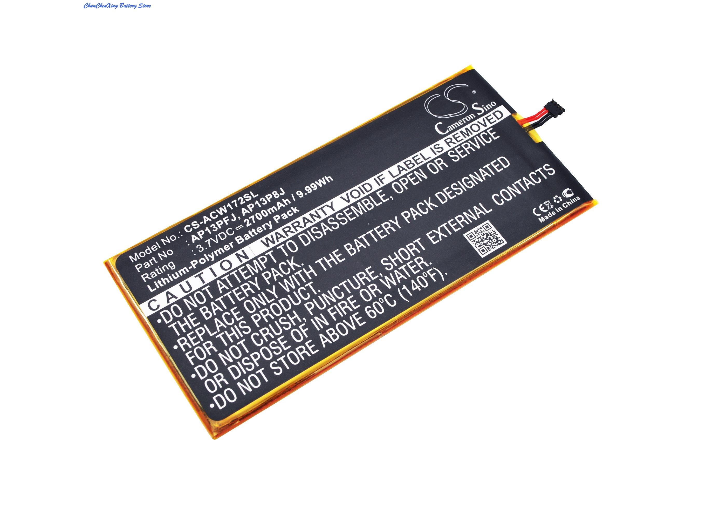 Cameron Sino 2700mAh Batterie AP13P8J, AP13PFJ für Acer Iconia B1-720, Iconia B1-720-81111G01nki, Iconia B1-720-L804