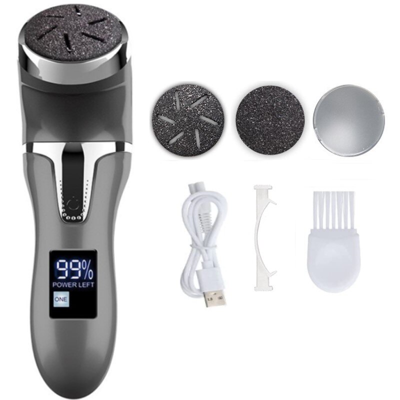 Oplaadbare Elektrische Voet Bestand Elektrische Pedicure Sander IPX7 Waterdichte 2 Snelheden Voet Eelt Remover Voeten Dode Huid Eelt: Black