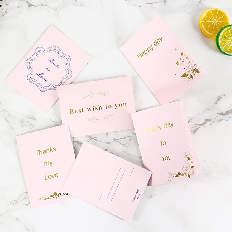 Petite carte postale de joyeux anniversaire | Enveloppe créative, cartes , carte de vœux, en métal, 3D, faite à la main, carte de remerciement vierge, pour