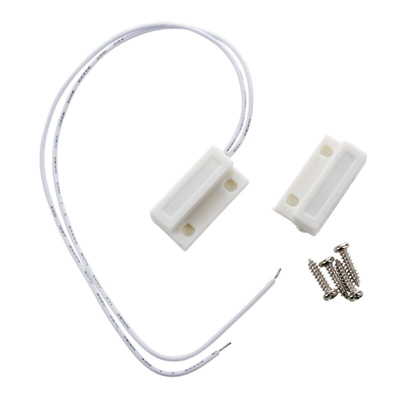 White Door Window Contacts Magnetic Reed Switch Sensor
