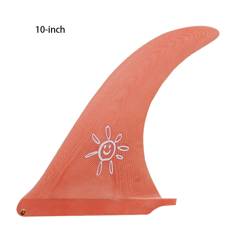 NUEVAS aletas de tabla de surf longboard de 10 pulgadas, material de fibra de vidrio, disponibles en varios colores, imprescindible para surfistas: Rojo