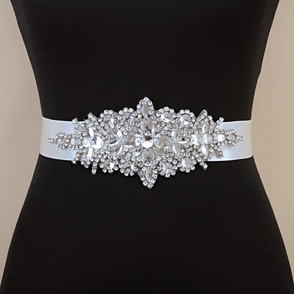 Trixy  s01 prachtige strass-steentjes riem bruidsriem diamanten trouwjurk riem kristallen bruidssjerp voor trouwjurk accessoires