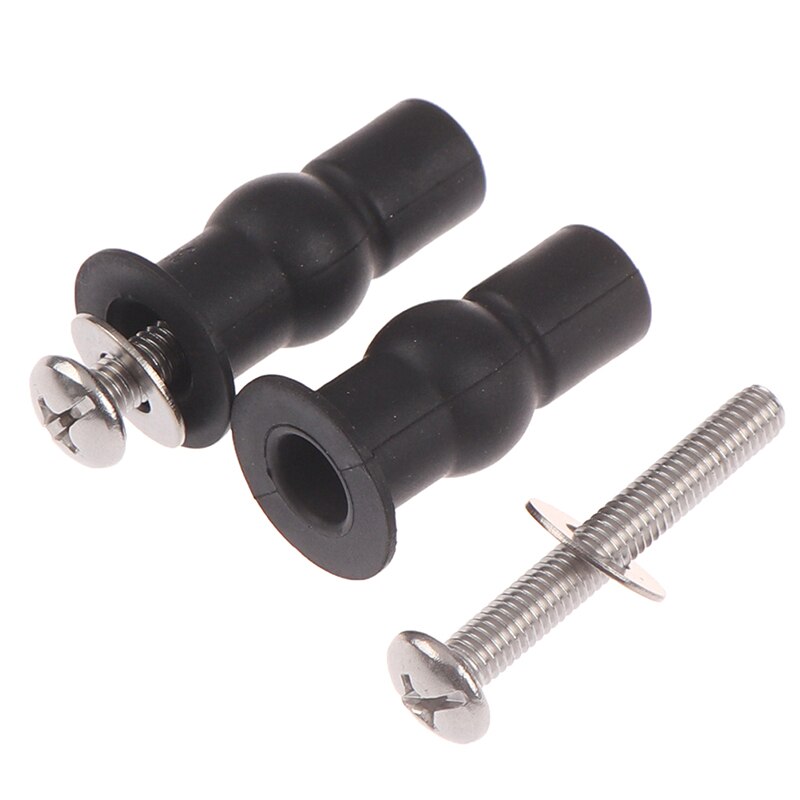 1Pair Toilet Seat Expansion Screw Hinges Tool Easy Install Small Rubber Top Home Universal Fixing Nuts Accessories