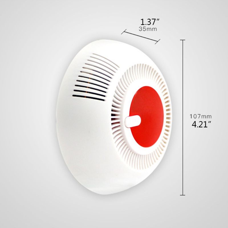 Uavhengig Røykvarsler - Trådløs Brannalarm til Hjemmet - 10.7x3.5cm