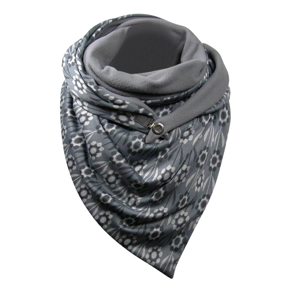 Button Scarf Box 2020New Scarf women Printing Button Soft Wrap Casu... – Vicedeal