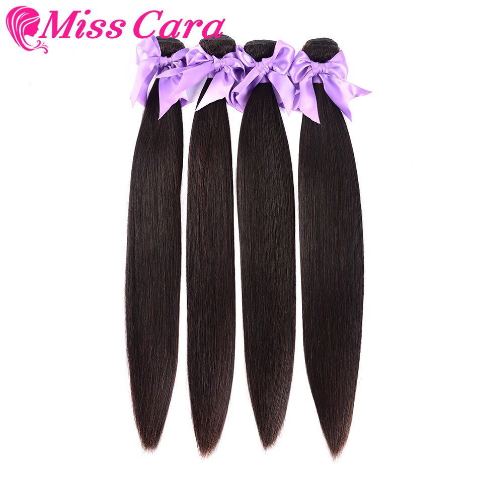 Tissage en lot malaisien Remy 100% naturel-Miss Cara | Cheveux lisses, couleur naturelle, même Direction, cuticules, 1 lot