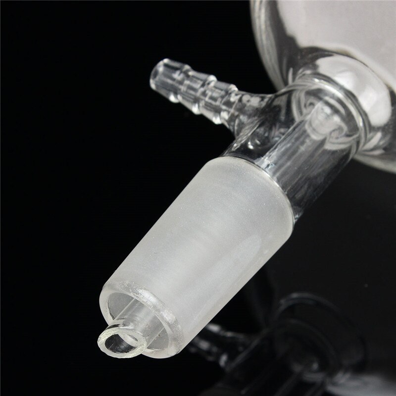 Kicute novo 350ml filtro funil buchner 24/40 conjunta buchner vidro funil laboratório produtos vidreiros química material escolar