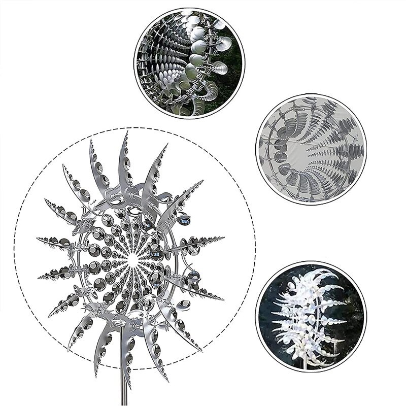 Moinho de vento figura cogumelos moedor jardim decoração ao ar livre fluger no telhado pinhel metal vento spinner colecionadores pátio