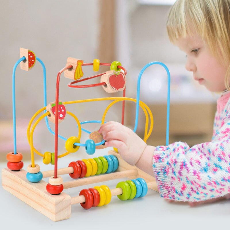 3 Types 1 Set Houten Baby Peuter Vroege Educatief Speelgoed Cirkel Eerste Bead Doolhof Voor Kinderen Kinderen Voor 1 -6 Jaar Oude Tangram