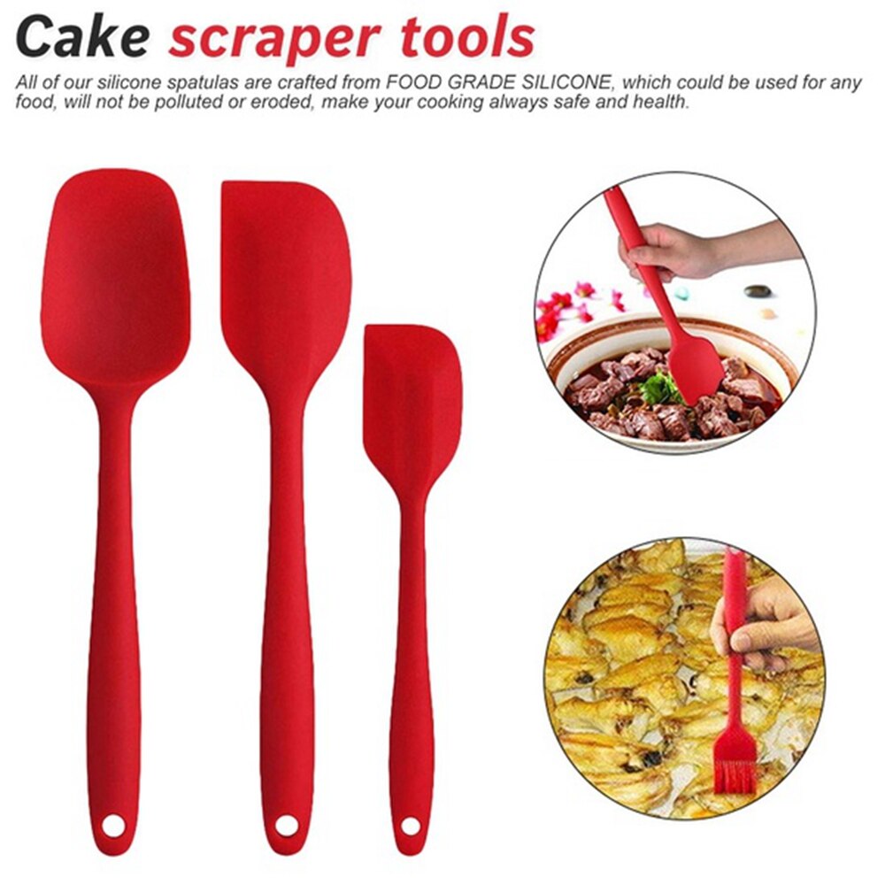 5 Pcs Silicone Kitchenware Set Kitchen Scraper Cookware Set Anti Non-toxic