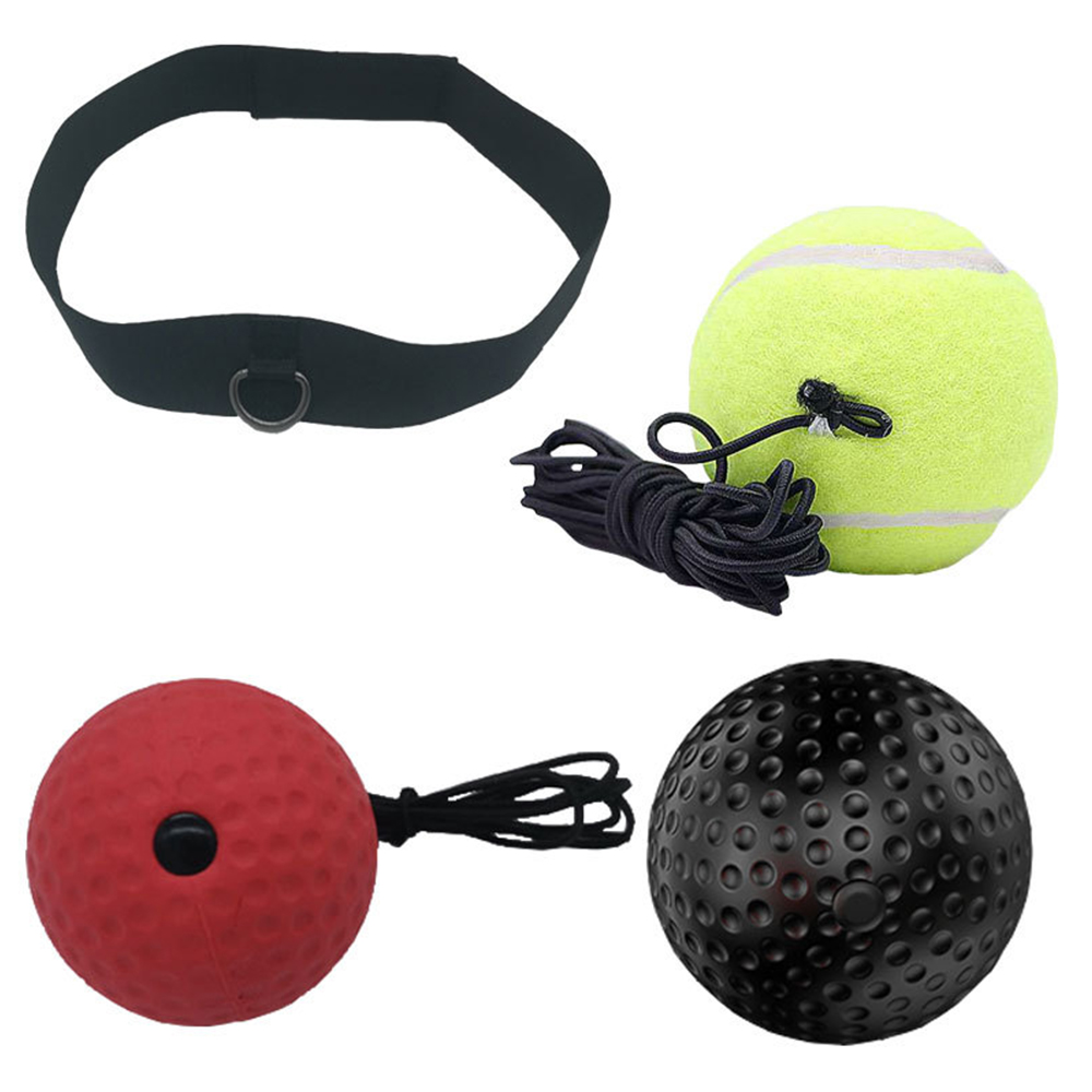 Boxing Reflex Speed Punch Ball MMA Sanda Boxer Raising Reaction Force Hand Eye Training Set Stress Gym Boxing Muay Thai Exercise: 3pcs 85g 20g set