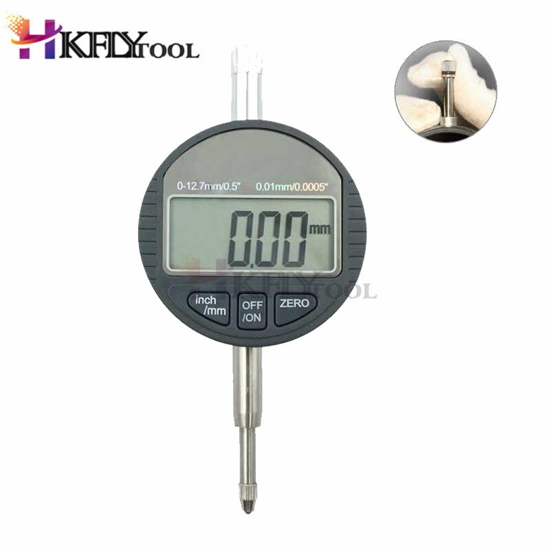 digital indicator Electronic Micrometer Digital Micrometro Metric/Inch Range 0-12.7mm/0.5&quot; Dial Indicator Gauge With Retail Box
