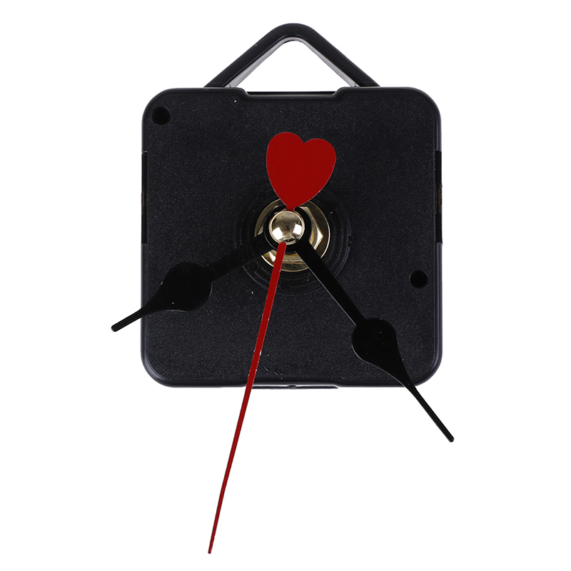 Red Heart Hands DIY Quartz Wall Clock Movement Mechanism Repair Parts