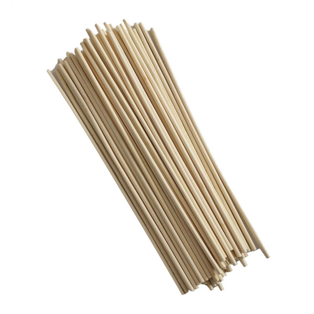 50pcs Inserted Plant Growth Support Rod Solid Gardening Tools Office Indoor Outdoor Planting Natural Bamboo Stakes Universal DIY: Default Title