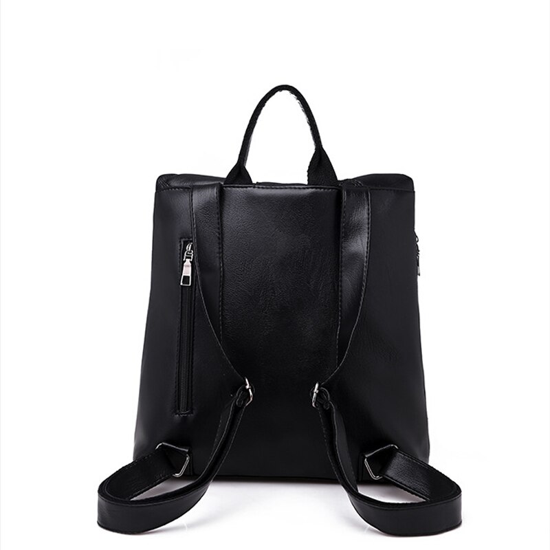 Multifunction Backpack Women Plaid Leather Backpack Lady Small Travel Backpack Bookbag for Girls Sac A Doc