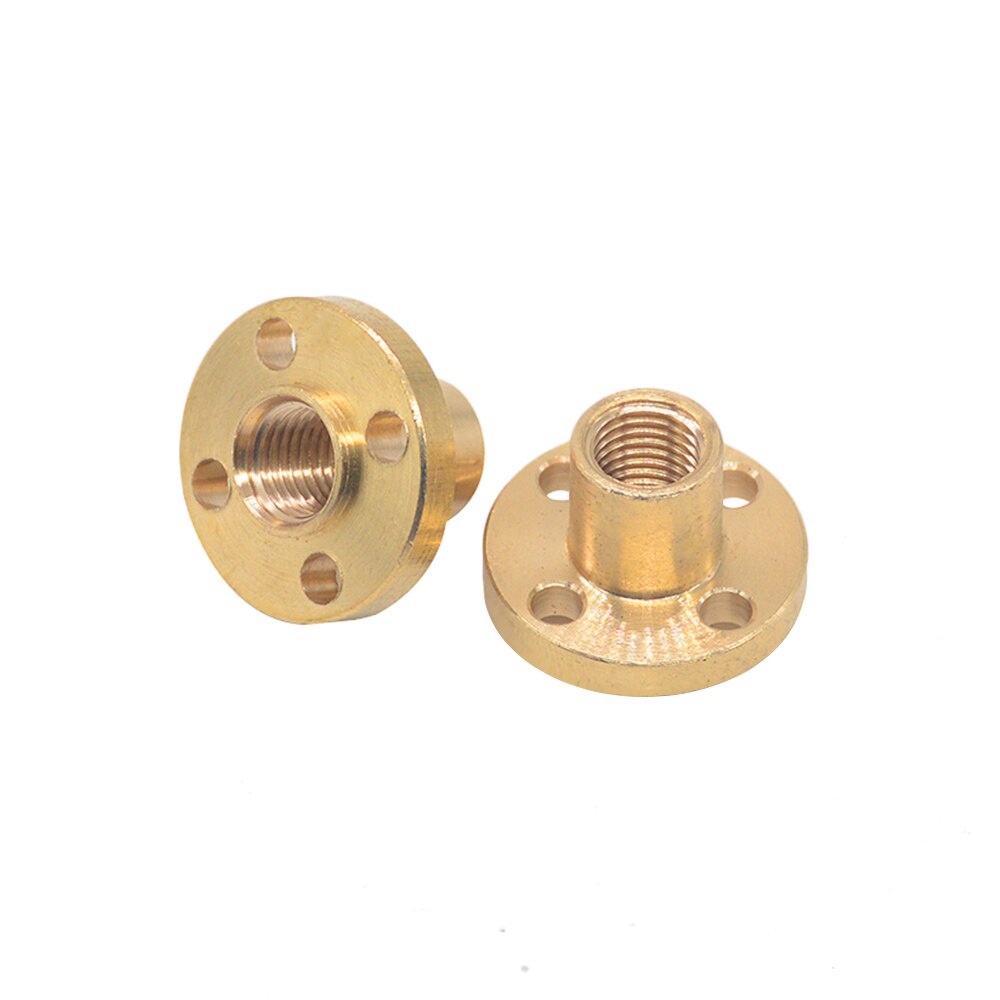 3 pz/lotto 3D Stampante THSL-400-8D Trapezoidale Asta Vite di Piombo Filo di 8 millimetri T8 Lead8mm Length100mm200mm300mm400mm500mm con dado In Ottone