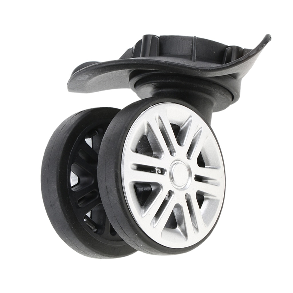 1 paar A19 schwenken Stumm Dual Rolle Räder DIY Koffer Gepäck Ersatz Rollen für Reisen Tasche Reise Koffer