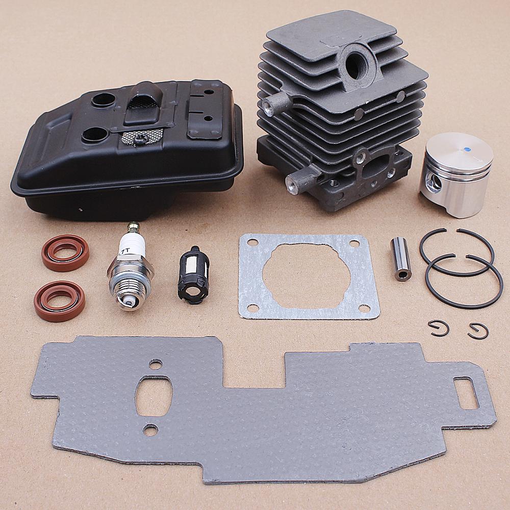 34MM Cylinder Piston Exhaust Muffler Gasket Kit for Stihl FS75 FS80 FS85 Trimmer 4137-140-0603 Oil Seal Parts