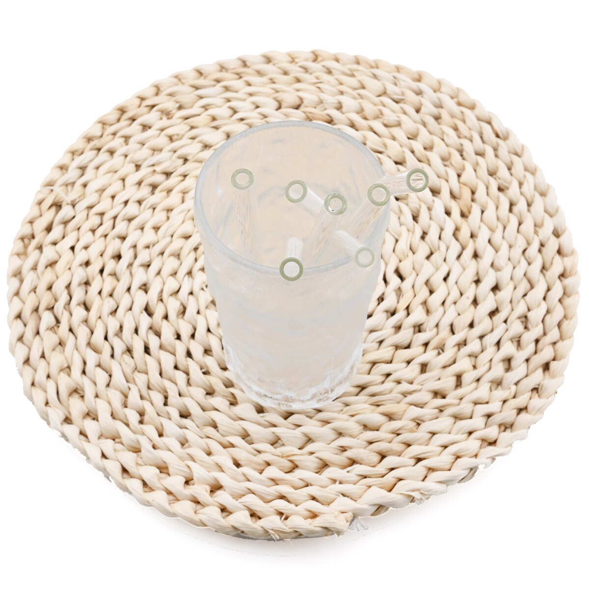 High Borosilicate Reusable Glass Straw Eco Friendly Drinking Straw Set for Smoothies Cocktails Bar Accessories Straws with Brush