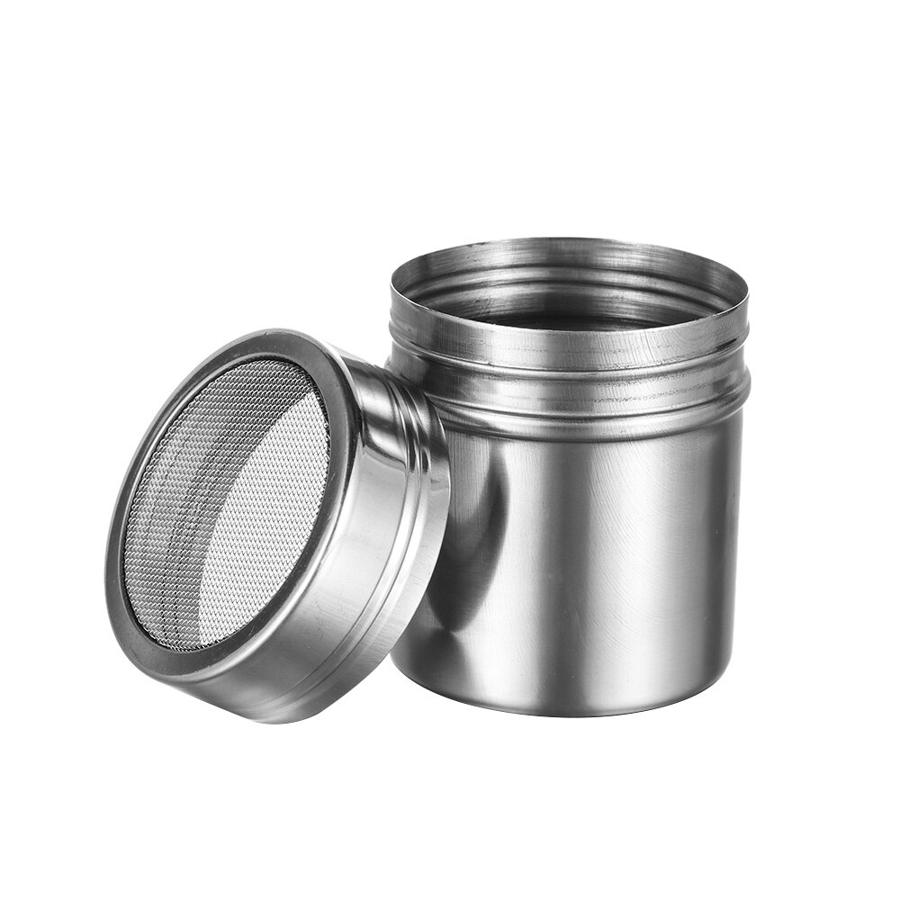 1PC Stainless Steel Chocolate Shaker Cocoa Flour Coffee Sifter Lid Shaker Cooking Tools Coffee Accessories Pastry Seasoning Box