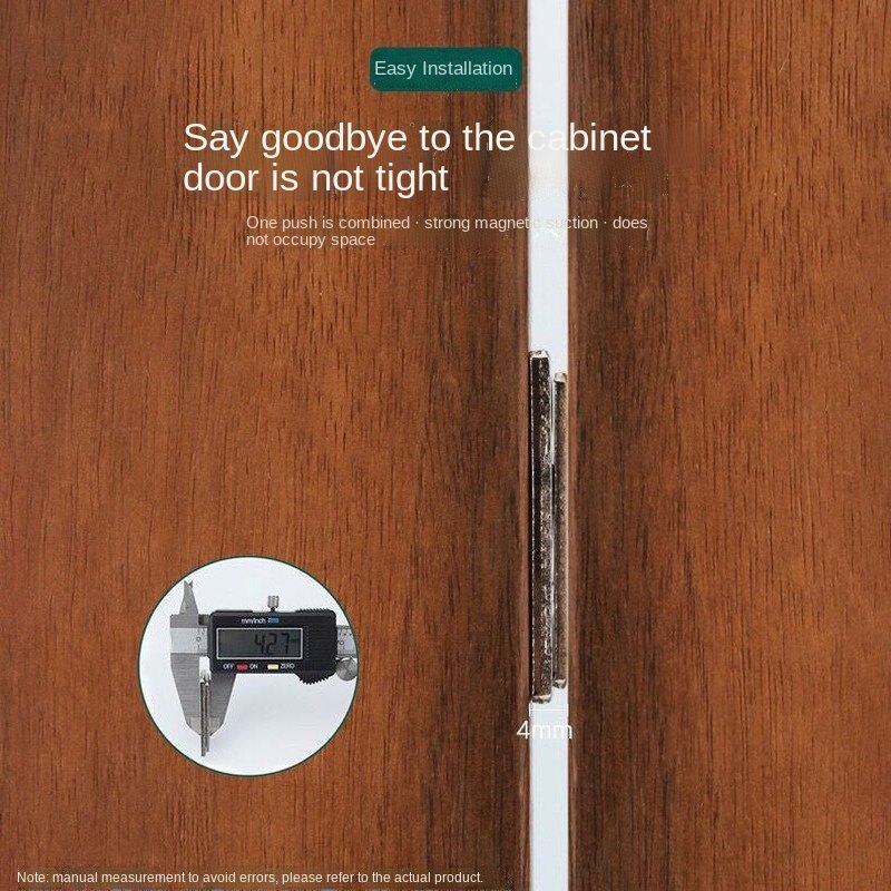 Invisible Hole Free Door Suction Ultra-thin Push-pull Cabinet Door Touching Magnetic Cabinet Suction Drawer Closer Micro Suction