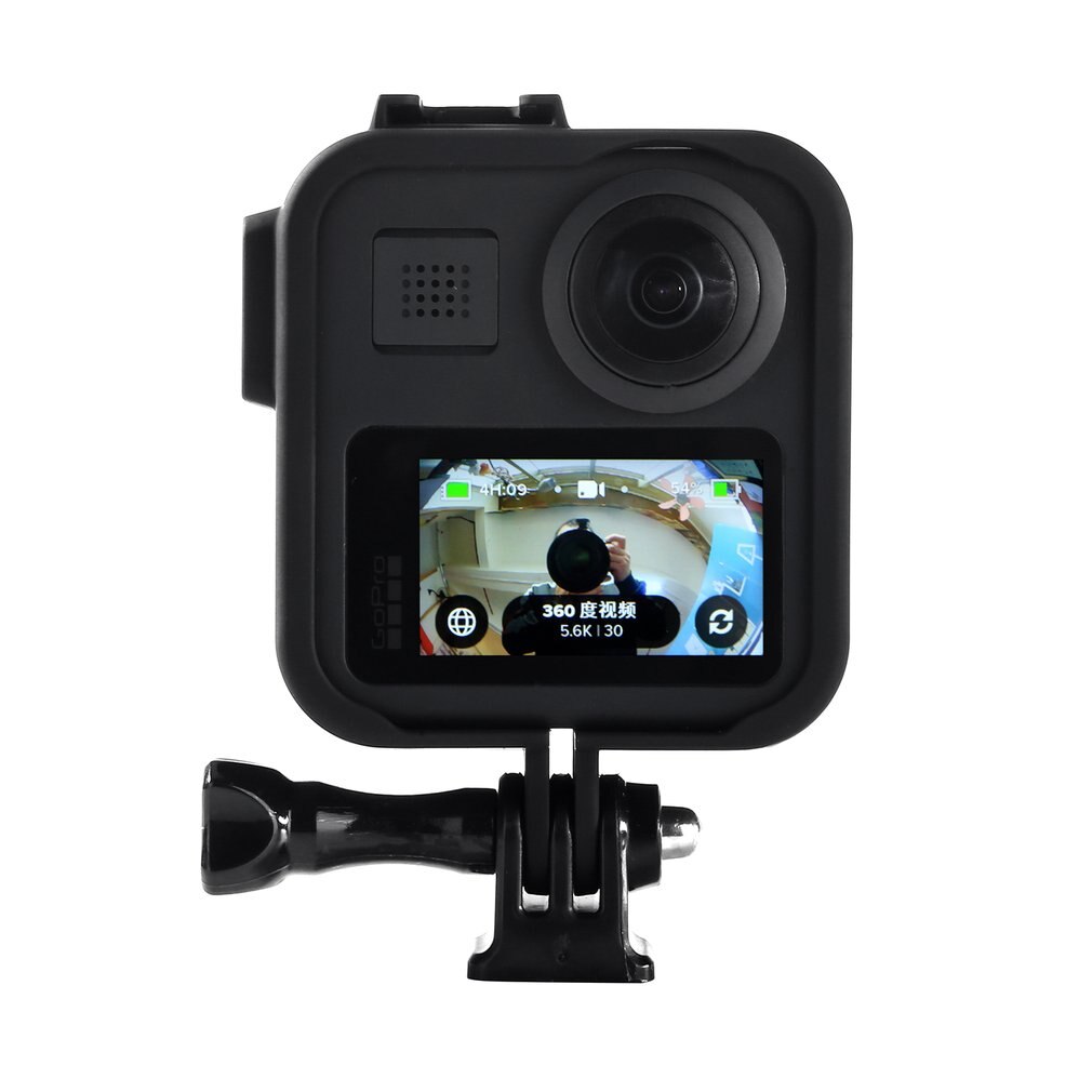 Panoramic Action Camera Side Border Protect The Fuselage Precise Hole Position Feel Comfortable Black