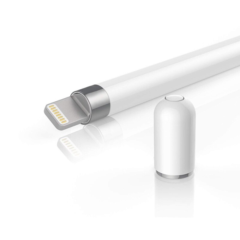 Tampa magnética para apple pencil, capa protetora de substituição magnética para ipad pro lápis-branco 1pc