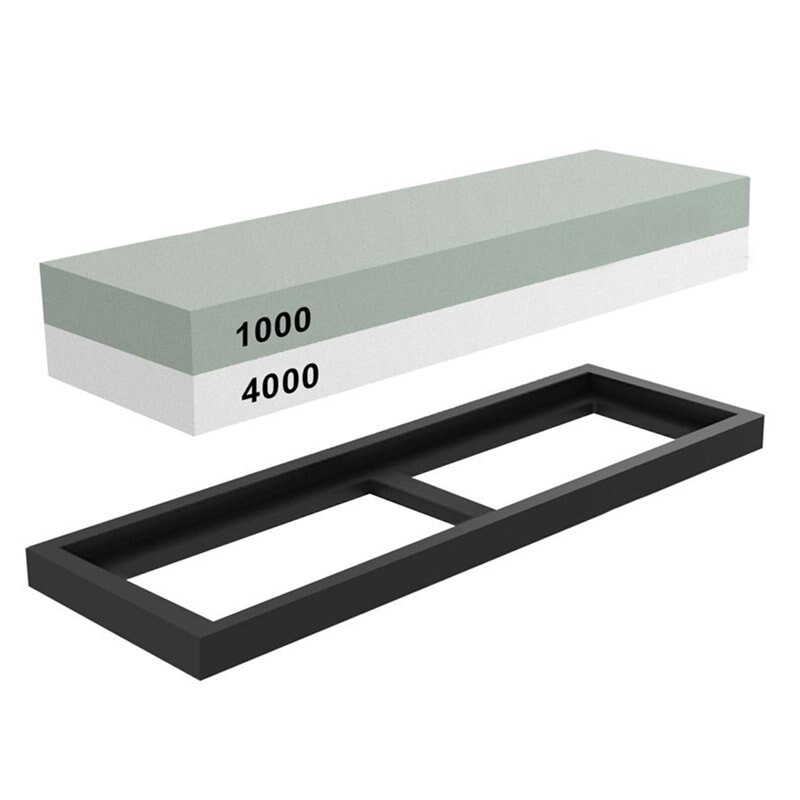 Slijpsteen Slijpsteen 1000/4000 Grit-Messenslijper Steen-Waterstone Rubber Steen Houder Meegeleverd