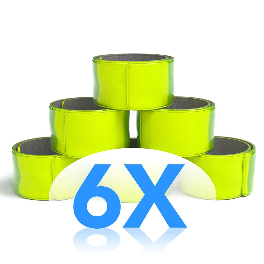 6pcs Bicycle Reflective Safe Leg Pants Clip Strap Beam Band Bottom High elastic silicon Belt Night riding protable 0127