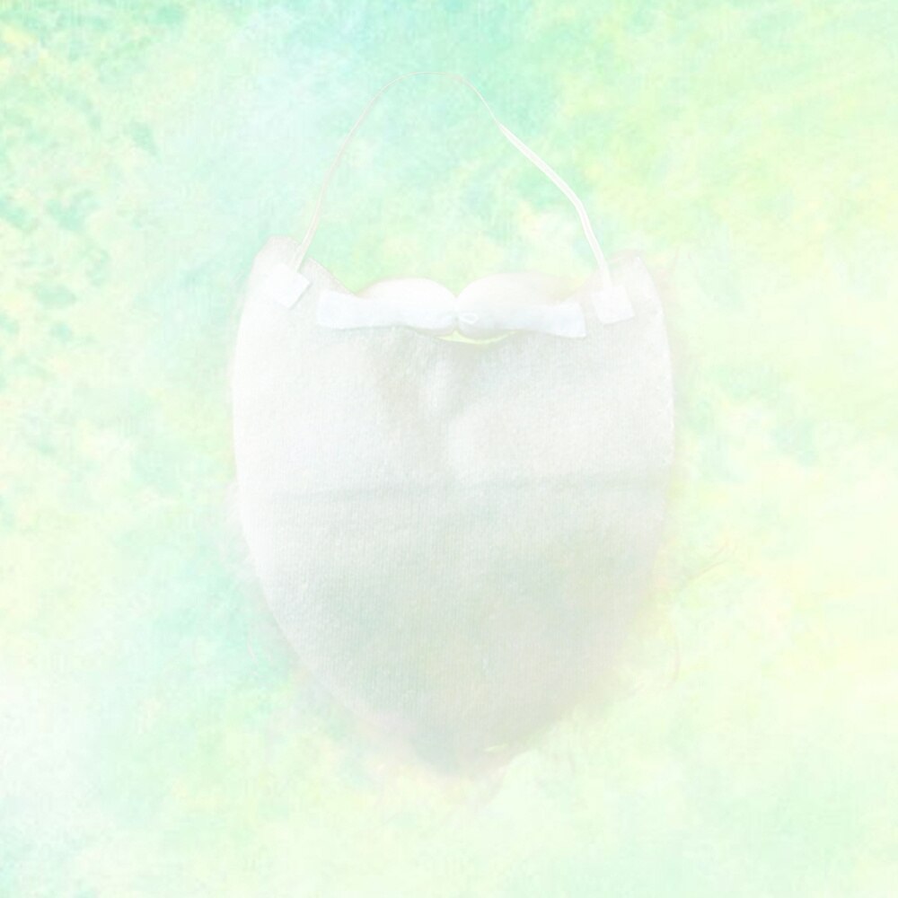 1pc Xmas Santa Claus Curly Wig and Beard for Christmas Performance Props Beard (White)