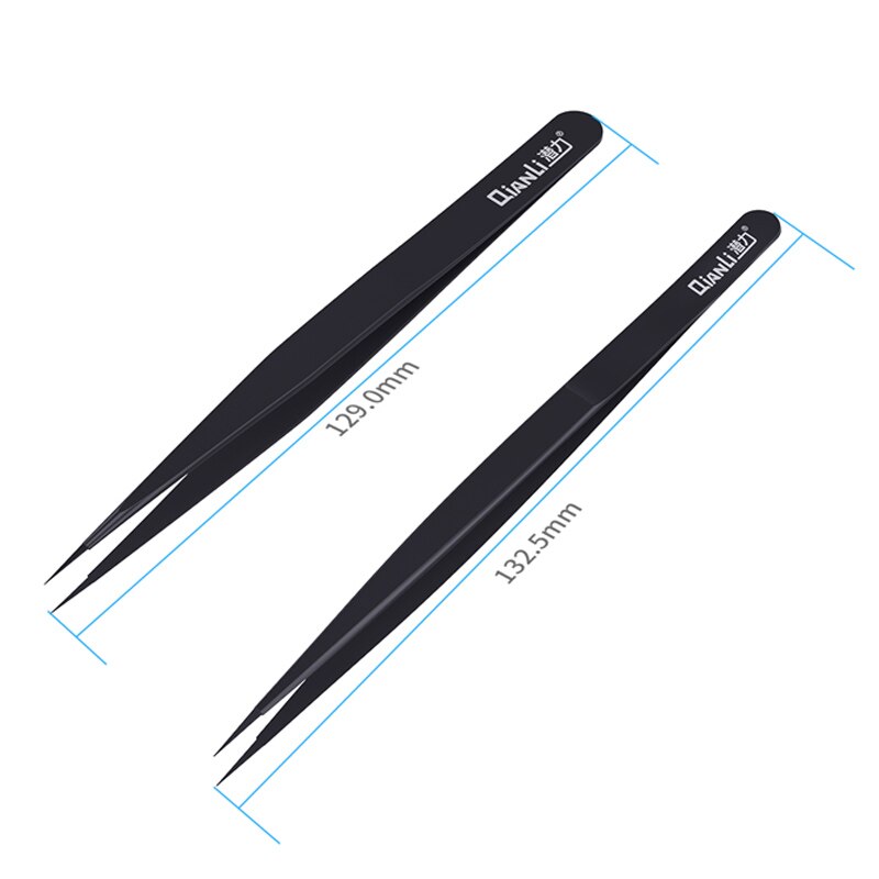 Nuove pinzette Qianli INeezy Ultra Fine Gringding manuale pinzette in acciaio Non magnetiche BGA Jumper pinze di riparazione per riparazione del telefono: CD