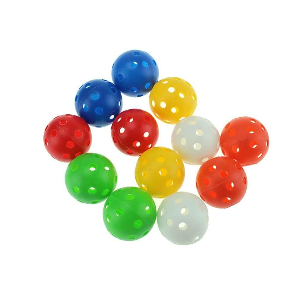 Lot de 12/50 balles d'entraînement de golf en plastique crestgolf – airflow 40mm balles de golf pour practice, entraînement au swing, usage domestique, jeux pour animaux