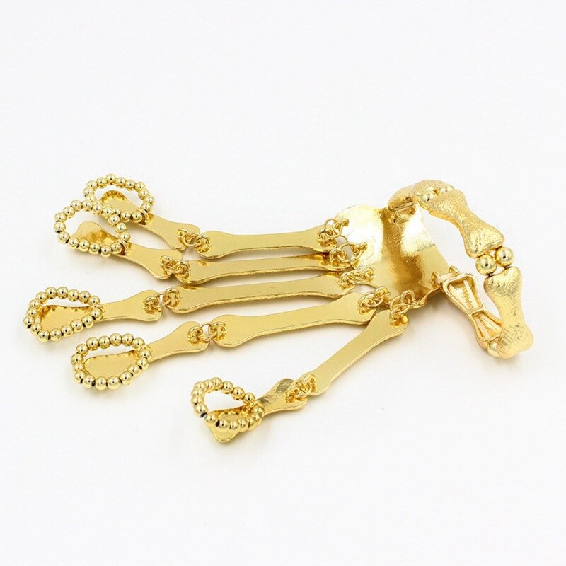 Halloween Armbinde Für Frauen gotisch Punk Hand Schädel Skelett Elastizität Einstellbar Armbinde Armreifen Femme Party Zubehör