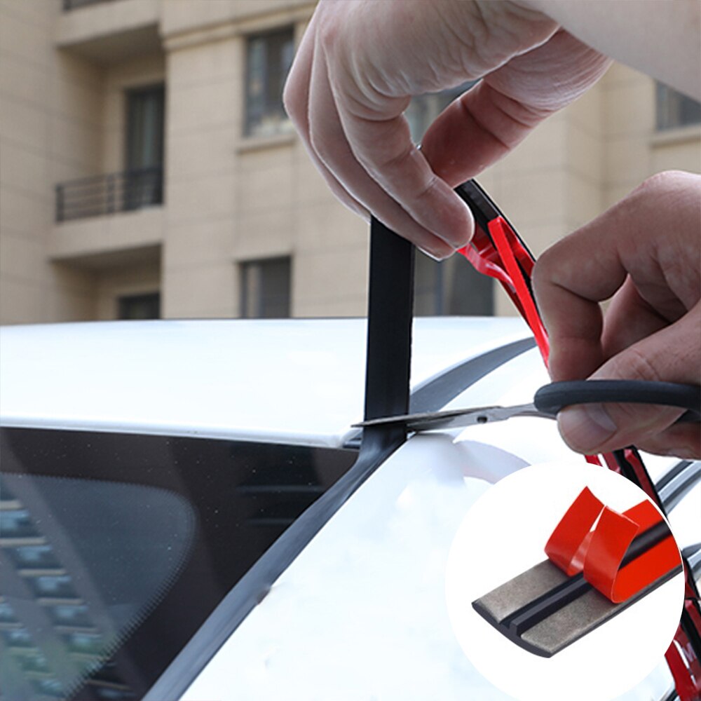 Auto Rubber Seal Strips Car Seal Protector Sticker Window Edge Windshield Roof Rubber Sealing Strip Noise Insulation Accessories
