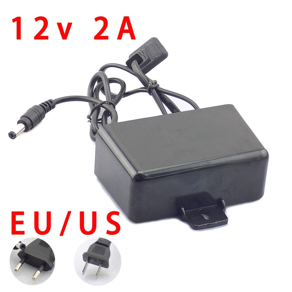 12V 2A 2000ma Cctv Camera Ac/Dc Voeding Adapter Outdoor Waterdicht Eu Us Plug Adapter Lader Voor cctv Video Camera