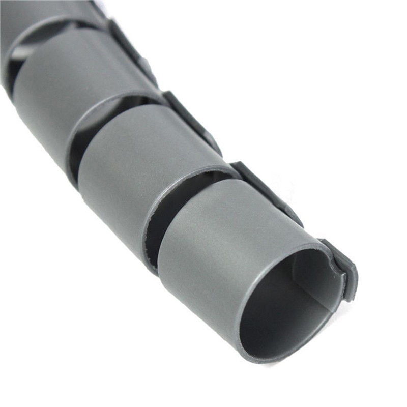 Organisateur de bandes de câbles PC TV | Enroulement spirale, ranger le fil, câble de ligne, clips fixateur attaches de porte 1m 10mm